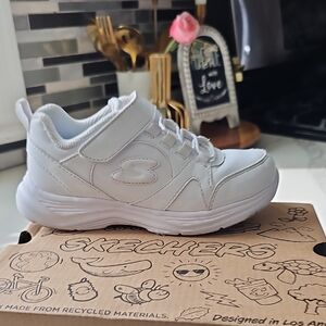 Skechers Kids' White Velcro Sneakers